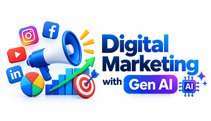 Digital Marketing with Gen AI course banner