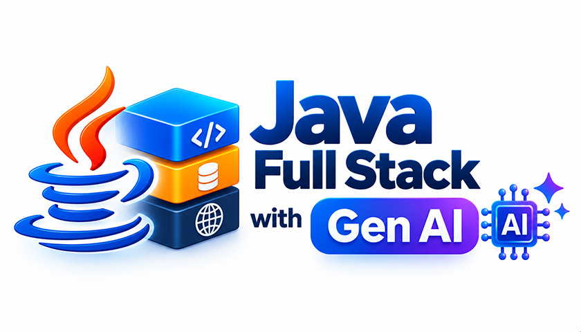 Java Full Stack with Gen AI course banner
