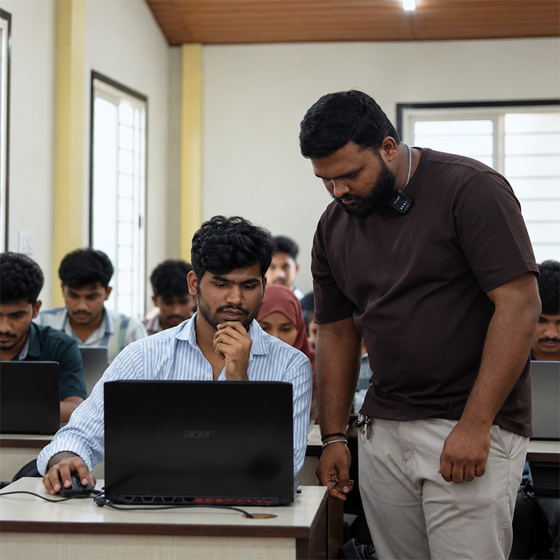 ScholarLogic students working on industry-relevant projects