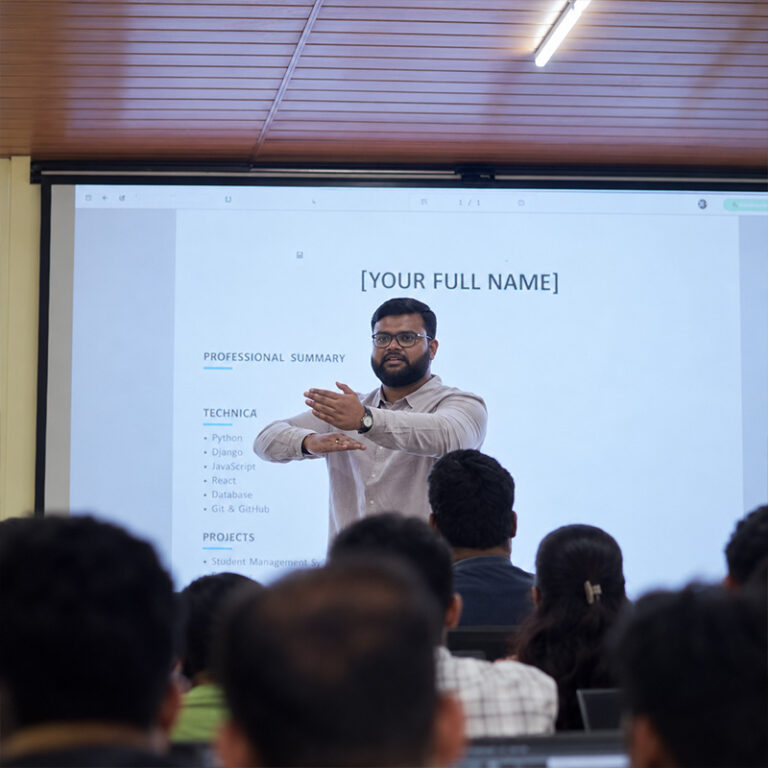 ScholarLogic trainer teaching a class