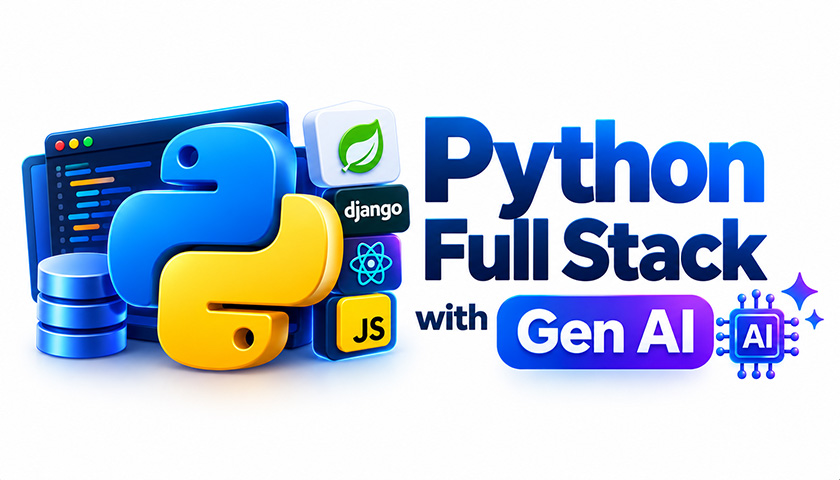 Python Full Stack with Gen AI course banner