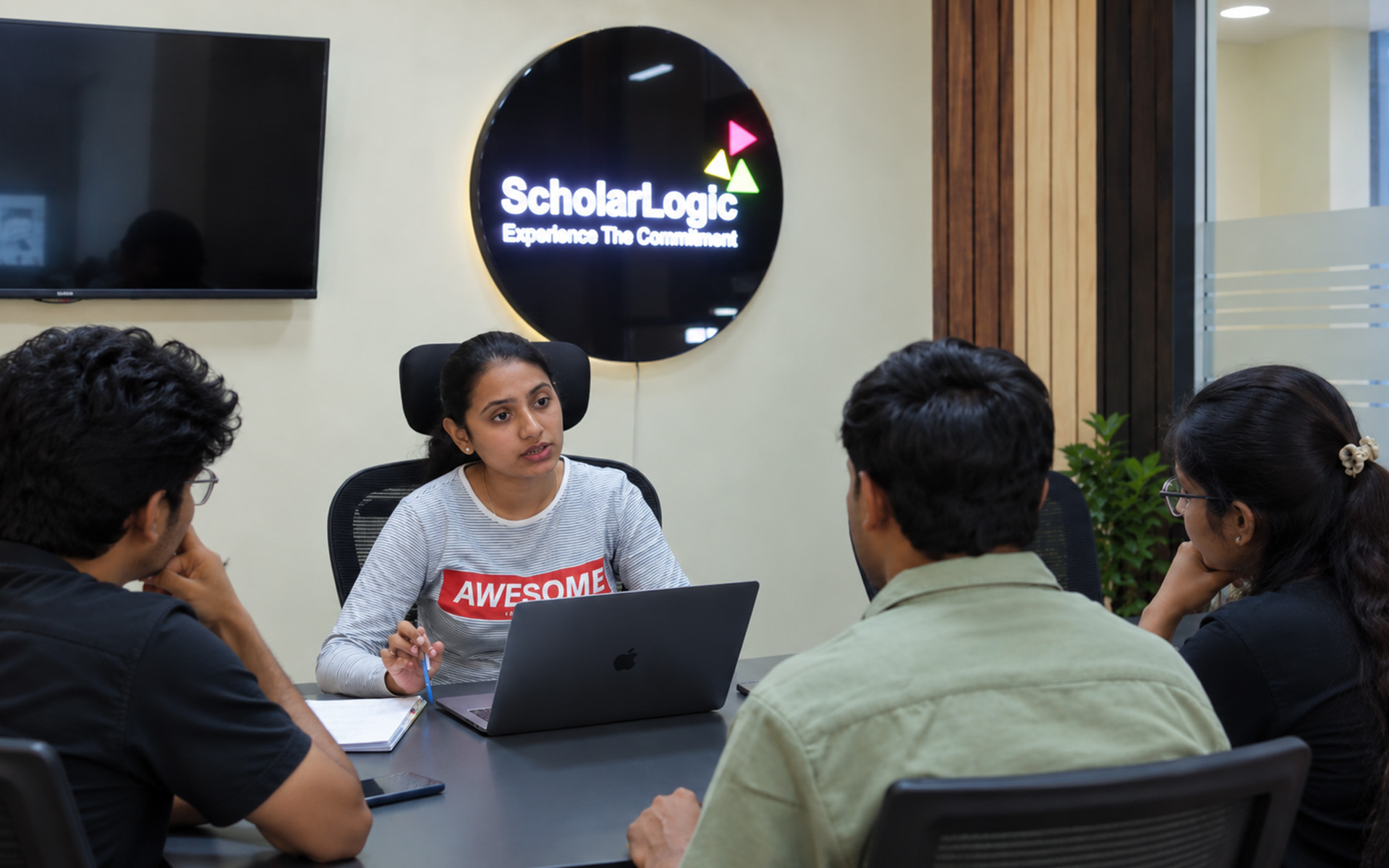 Inside the ScholarLogic institute in BTM Layout, Bangalore