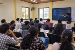 A class in session at ScholarLogic, BTM Layout, Bangalore